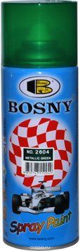 Фарба металік зелений 400ml "Bosny" №2604 (12шт/уп) 00000002146 фото