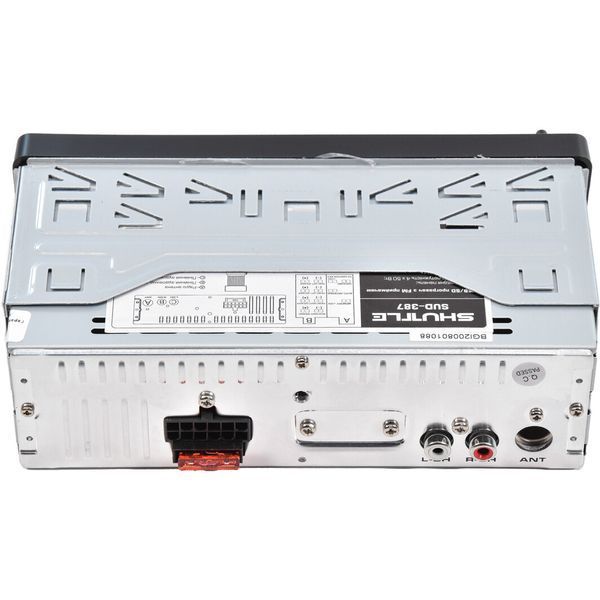 Автомагнітола Shuttle SUD387 (Black/White) USB/SD/знімання. панель/BT/пульт/усил.кач/4х45W 00000048685 фото