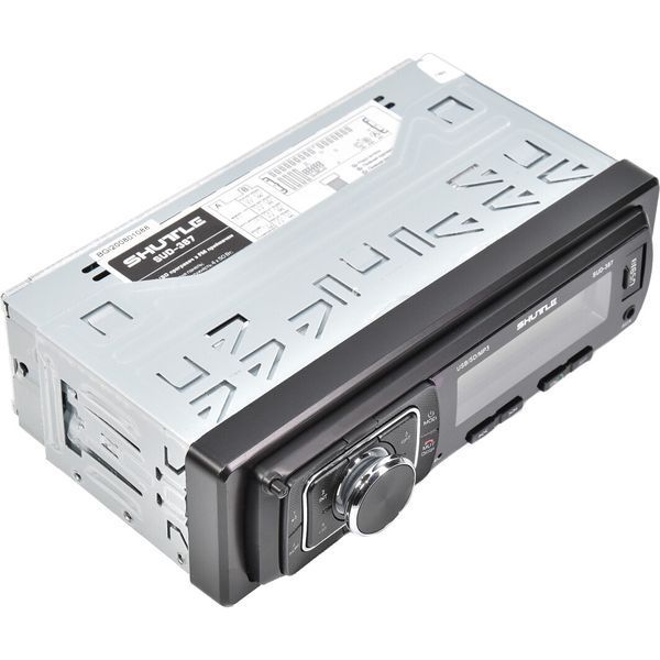 Автомагнітола Shuttle SUD387 (Black/White) USB/SD/знімання. панель/BT/пульт/усил.кач/4х45W 00000048685 фото