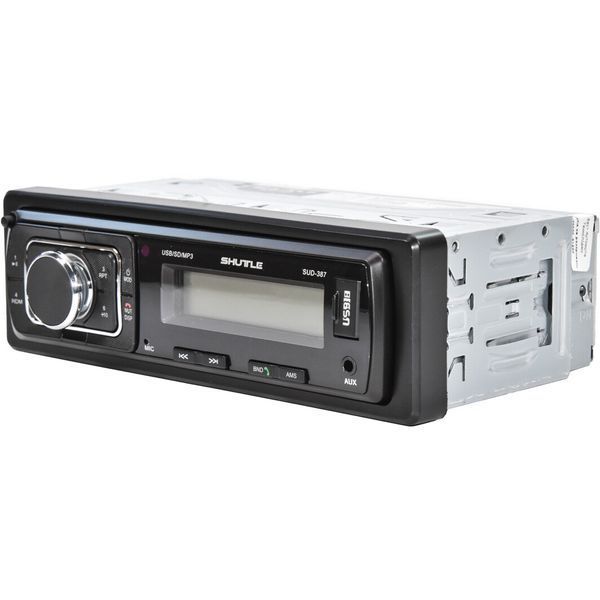 Автомагнітола Shuttle SUD387 (Black/White) USB/SD/знімання. панель/BT/пульт/усил.кач/4х45W 00000048685 фото