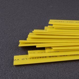 Термоусадка d= 8mm жовта (1м) (уп.30шт) 00000036739 фото