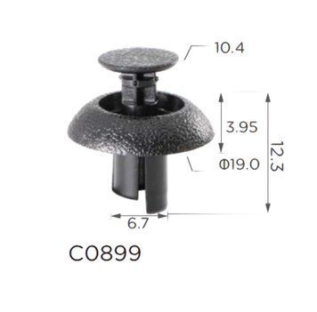 Кліпси C0899 розпірні TOYOTA, LEXUS (9046707211, 90467-07211, 11365) (уп.100шт) 00000068081 фото