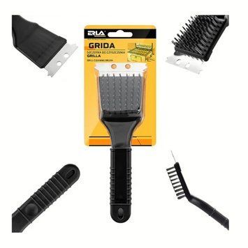 Щітка зі шкребком для чищення гриля/решіток і пластин гриля/ERLA GRIDA GRILL CLEANING BRUSH/R6000 00000070261 фото