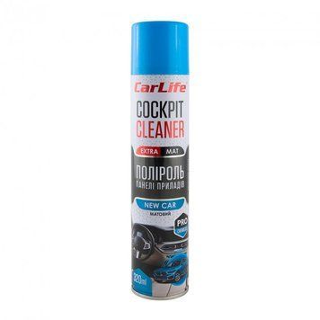 Поліроль торпеди спрей 320ml "Carlife" EXTRA MAT Нова машина CF344 (24шт/уп) 00000060531 фото