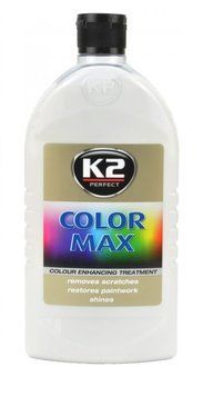 Поліроль кузова крем 500ml Білий "K2" K025BI Color Max / приховує подряпку / посил. колір 00000061744 фото
