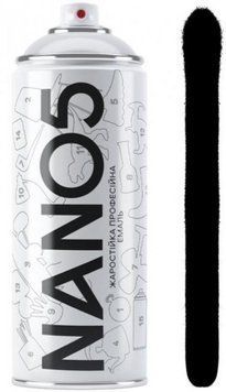 Фарба температурна чорна 400ml "Nano5" 86509+600&deg;С (12шт/уп) 00000061496 фото