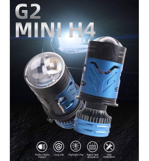 LED Автолампи Mini лінзи H4 Лінзи 180W / 6000K Canbus F90 00000070456 фото