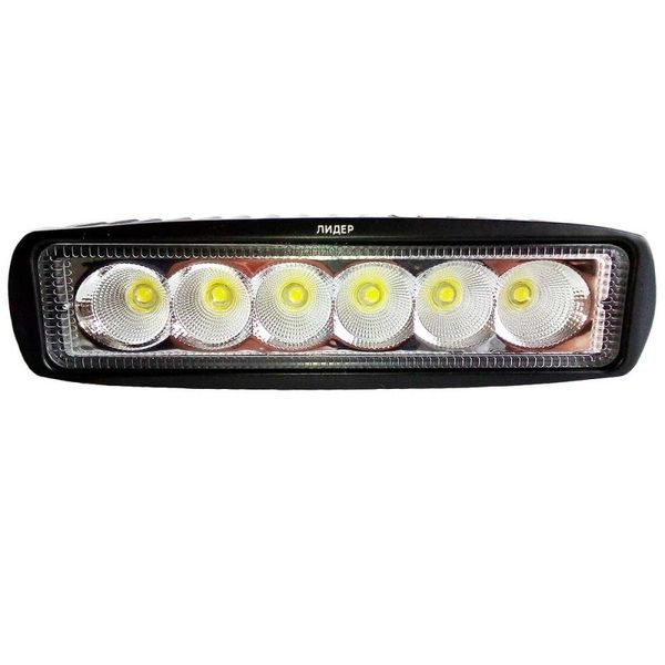 Фара-LED Прямокутник 18W 155*42*40mm (3W*6) 10-30V Ближнє/Flood (07T-18W/40/F) (1шт) 00000042057 фото