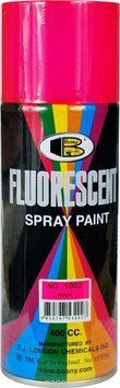 Фарба флуоресцентна 400ml "Bosny" рожевий №1002 (12шт/уп) 00000028908 фото