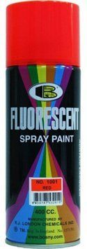Фарба флуоресцентна 400ml "Bosny" червона №1001 (12шт/уп) 00000028907 фото