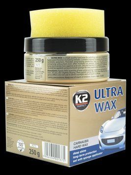 Поліроль кузова віск 250g "K2" K073 Ultra Wax (з губкою) (12шт/уп) 00000022865 фото