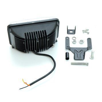 Фара-LED Прямокутник 75W (15W*5) 10-30V 170*105*80mm Ближнє/flood+Ходові Вогні (W 01-75) (1шт) 363 00000053807 фото