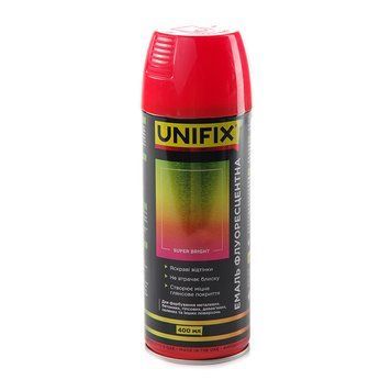 Фарба флуоресцентна 400ml "Unifix" червона №951062 (12шт/уп) 00000065266 фото