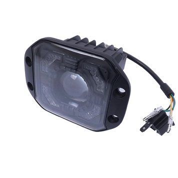 Фара-LED Прямокутник 25W/32W діодна J19-57W+DRL Ближнє-біле/дальне-біле/DRL-білий(1шт) 00000070367 фото