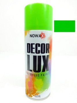 Фарба флуоресцентна 450ml "Nowax" зелений NX48046 (12шт/уп) 00000037427 фото