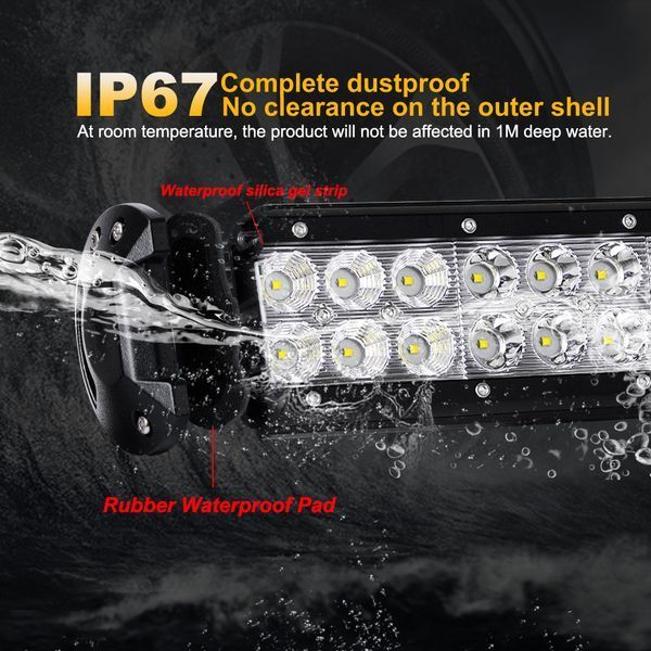 Фара-LED Балка 910 * 107 * 73mm 234W (3W * 78) 10-30V COMBO D2 Black 00000044272 фото