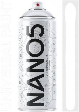 Фарба білий мат 400ml "Nano5" N19003 (12шт/уп) 00000061509 фото