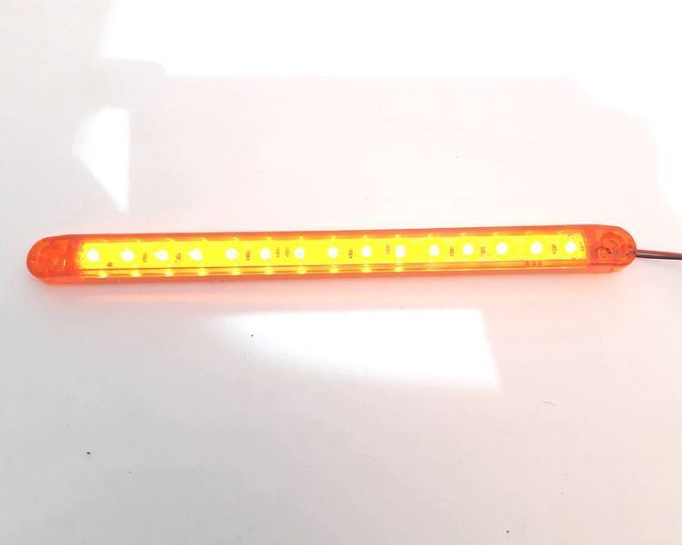 Габарит - помаранчевий - 180х20мм - 12/24V Led 12 діодів - "Thoc Auto" ТН-1211 (5шт) 00000062529 фото
