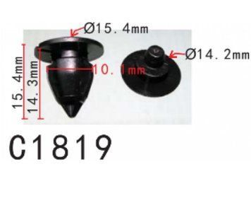 Кліпси C1819 обшивки дверей RENAULT, GM, OPEL, NISSAN (7703077434, 15410)( уп. 100 шт) 00000067851 фото