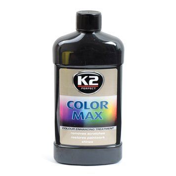 Поліроль кузова крем 500ml Чорний "K2" K025 Color Max / приховує подряпку / посил. колір (6) 00000059124 фото