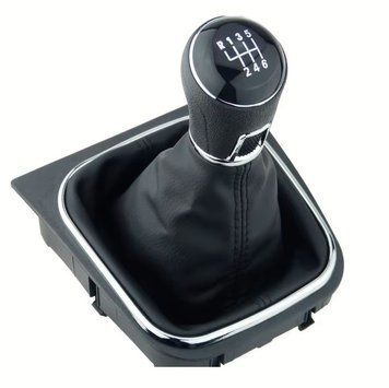 Ручка КПП з чохлом Volkswagen Golf/Jetta MK 5/6 (6 швидкостей) 1K0711113CG/FXVW-08/6 №16 Restailing 00000070383 фото
