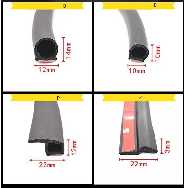 Ущільнювач P-type 23*12мм EPDM 10м 00000067726 фото