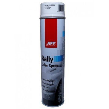 Лак акриловий білий глянець 600ml "APP RALLY COLOR" 210111 (12шт/уп) 00000062225 фото