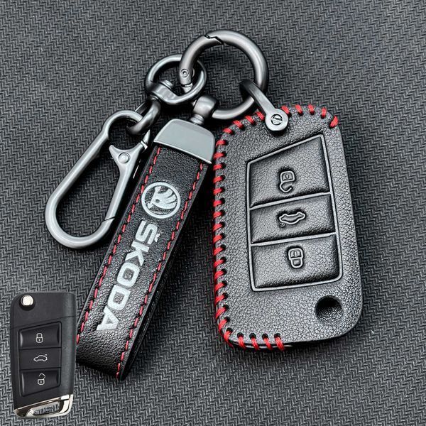 Чохол для ключа Skoda №2-3 кнопки.викідний 00000066754 фото