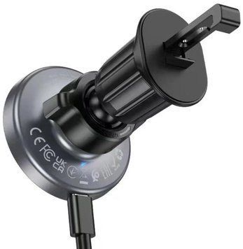Автотримач з бездротовою зарядкою Borofone BH211 MagSafe, Q15W (гачок) 00000068937 фото