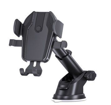 Автотримач для телефону затискач D28-5 телескоп,Black-Grey 00000064385 фото