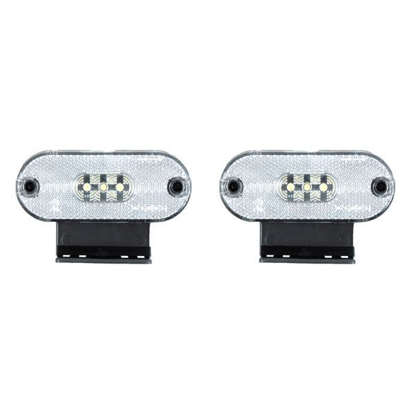 Габарит - білий - 110х40мм - 12/24V Led 3 діода - "FR-181" - К-471 (2шт) 00000059313 фото