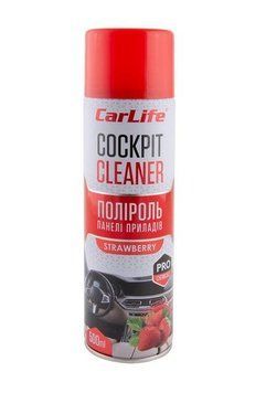 Поліроль торпеди спрей 500ml "Carlife" Cockpit Полуниця CF505 (24шт/уп) 00000067209 фото