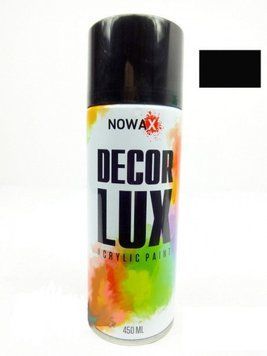 Фарба чорний глянець 450ml "Nowax" NX48010 (12шт/уп) 00000050355 фото