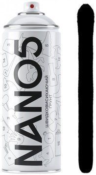 Фарба ґрунт чорний 400ml "Nano5" 86578 (12шт/уп) 00000061492 фото