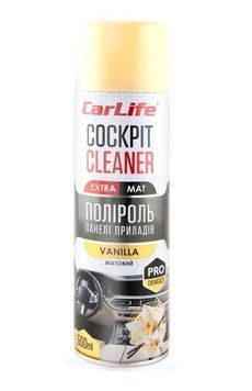 Поліроль торпеди спрей 500ml "Carlife" EXTRA MAT Ваніль CF520 (24шт/уп) 00000067215 фото
