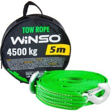 Трос Буксировочный 4,5т - 5,0м "Winso" Двойная лента (134550) 00000048511 фото