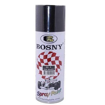 Фарба чорний мат 400ml "Bosny" №4 (12шт/уп) 00000002106 фото