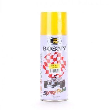 Фарба жовта 400ml "Bosny" №41 (12шт/уп) 00000002127 фото