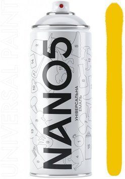 Фарба жовта 400ml "Nano5" N01023 (12шт/уп) 00000061498 фото