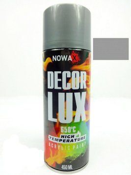 Фарба температурна сіра 450ml "Nowax" NX48038 +650&deg;С (12шт/уп) 00000037430 фото