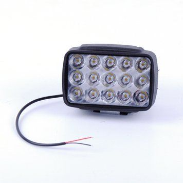 Фара-LED Прямокутник 30W (2W*15) 10-30V 92*60*57mm Дальнє/Spot (JP060) (1шт) пласт.корпус 15 Led 00000056704 фото
