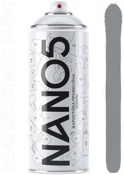 Фарба температурна срібло 400ml "Nano5" 86516+600&deg;С (12шт/уп) 00000061495 фото
