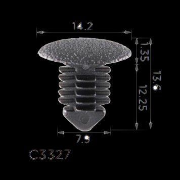 Кліпси C3327 Mercedes A0009912895 багажника Opel 2344879 90152926 (уп.100шт) 00000067895 фото