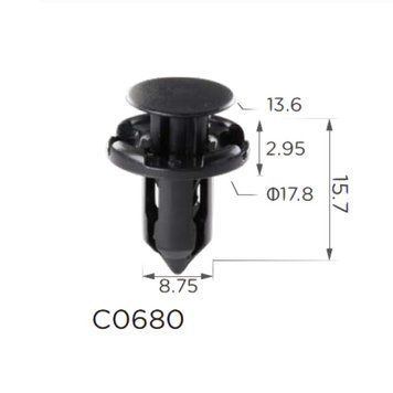 Кліпси C0680 розпірні MITSUBISHI, HONDA (MR200300, 11404) (уп.100шт) 00000067977 фото