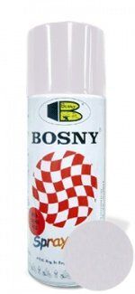 Фарба металік біла 400ml "Bosny" №1130 (12шт/уп) 00000033008 фото